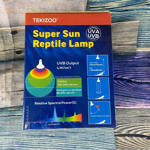 Tekizoo Super Sun Reptile Lamp UVA UVB Bulb - Picture 10 of 11